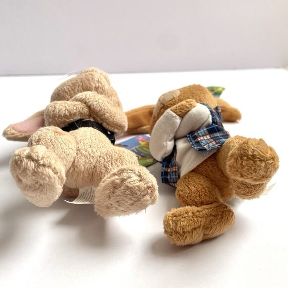 Hop The Movie Lot of 2 Mini Plush Bunny Rabbit 6" Boy Pink Beret Stuffed Animal - Picture 3 of 8